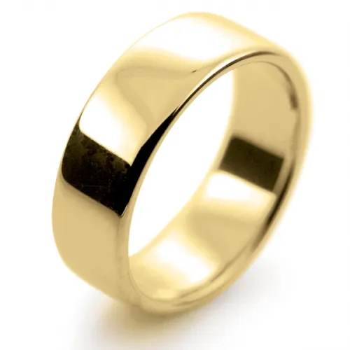 Soft Court Medium - 7mm (SCSM7Y) Yellow Gold Wedding Ring